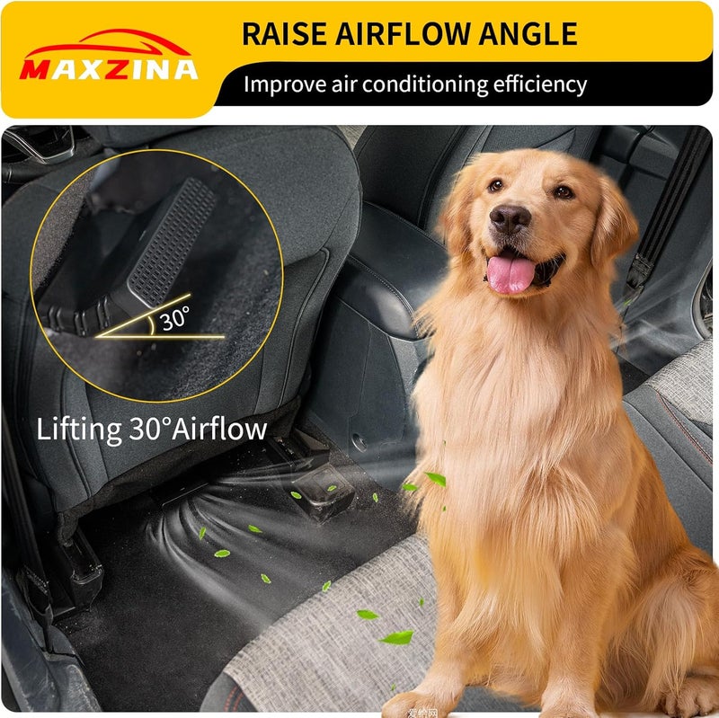 Maxzina Under Seat Vent Deflectors Compatible with 2022-2025 Ford Maverick (Not for 2025 Lariat) Rear Air Conditioning Vent Cover Plug-in Rear Floor AC Vent Filter for 2024 Maverick Accessories - Image 5